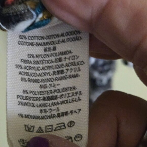 Free People Multi Color Bubble Knit Shrug Circle Cardigan Sweater Size XS - Picture 7 of 7